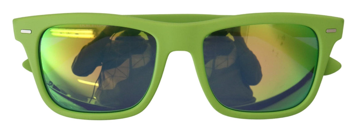 Gafas de sol Dolce &amp; Gabbana con montura completa y diseño chic en verde ácido