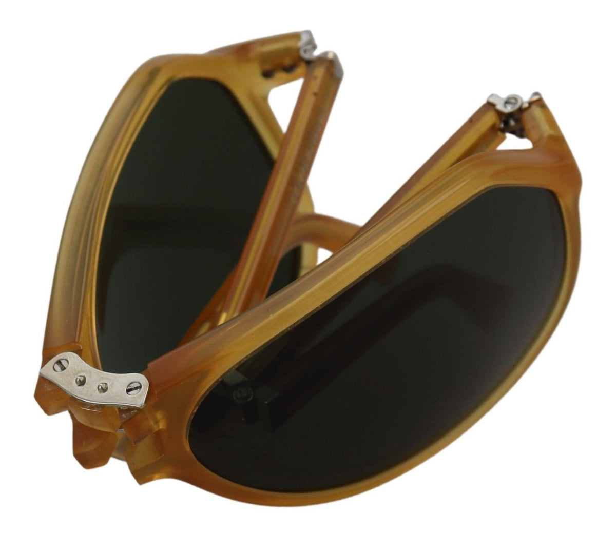 Dolce & Gabbana Chic Yellow Aviator Acetate Sunglasses