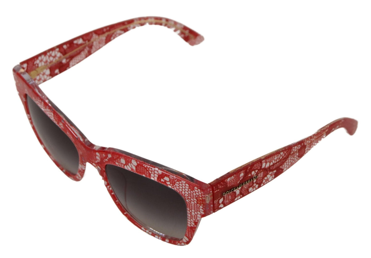 Gafas de sol de diseño con detalles de encaje siciliano de Dolce &amp; Gabbana