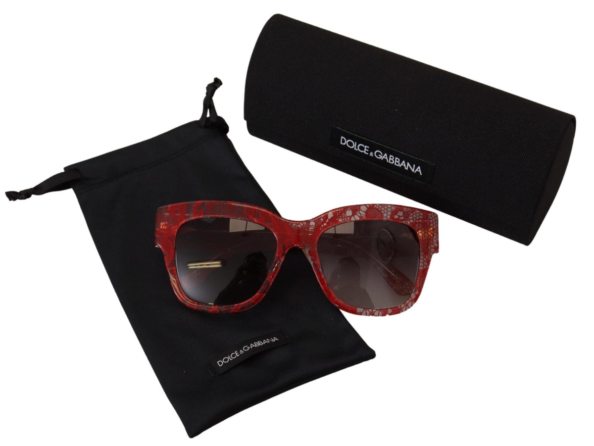 Lunettes de soleil design Dolce &amp; Gabbana avec dentelle sicilienne