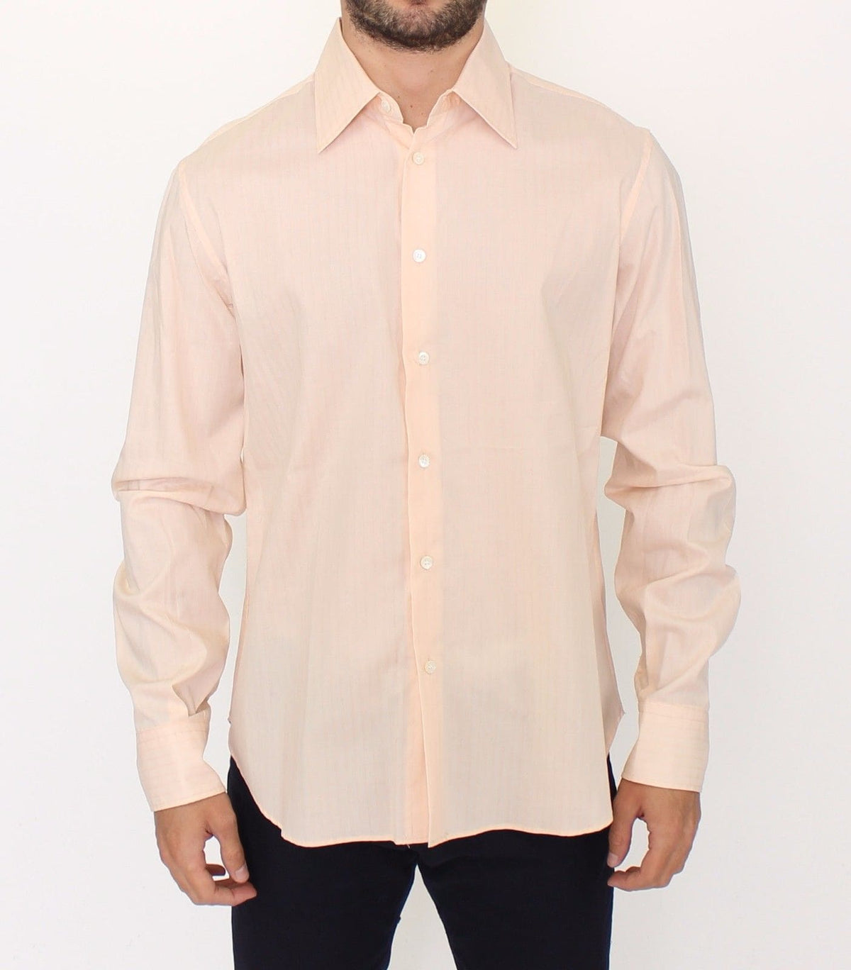 Ermanno Scervino Camisa de algodón a rayas Sunset Hues