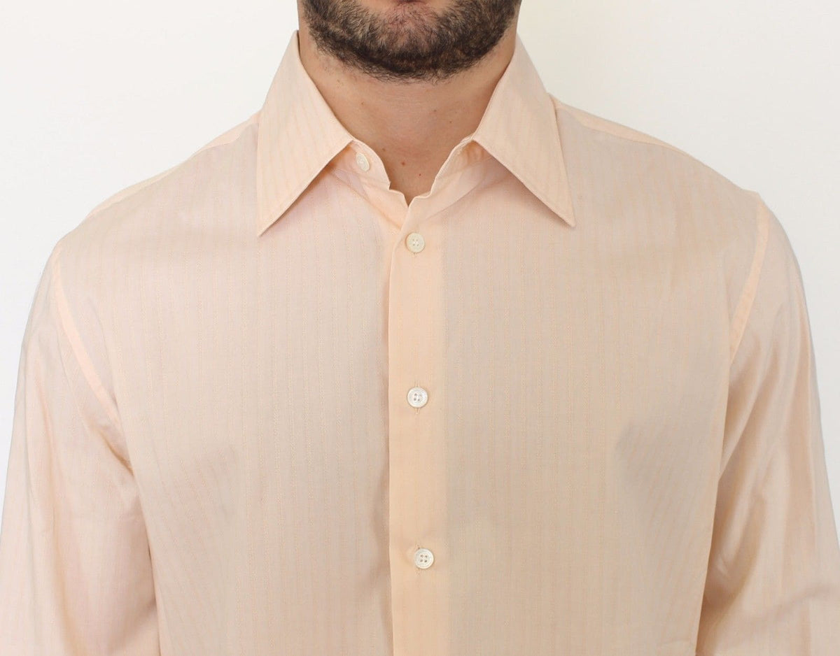 Ermanno Scervino Camisa de algodón a rayas Sunset Hues