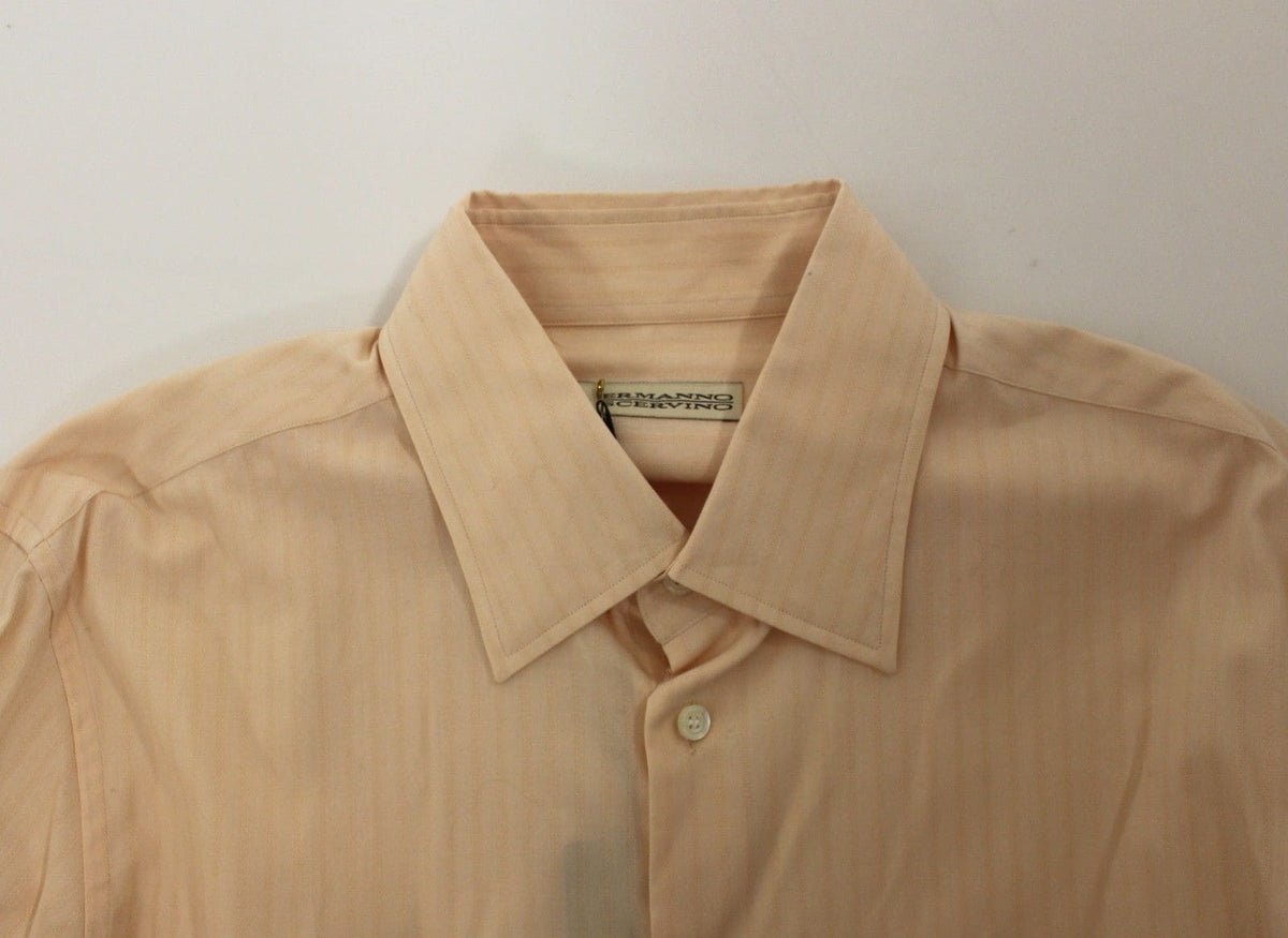 Ermanno Scervino Camisa de algodón a rayas Sunset Hues