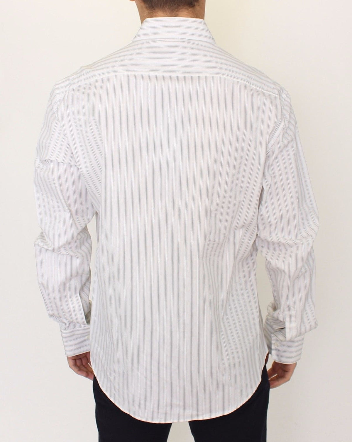 Ermanno Scervino Elegant Striped Cotton Casual Shirt