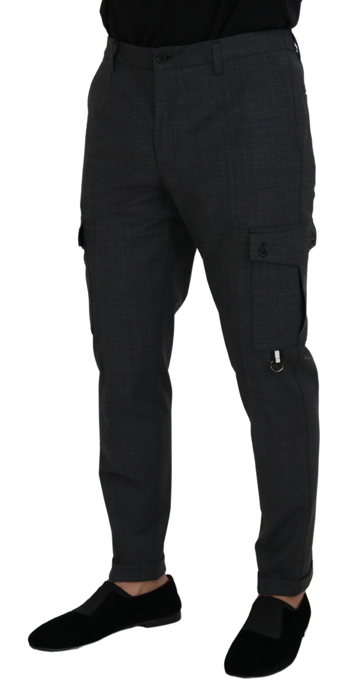 Pantalon cargo slim à carreaux élégant Dolce &amp; Gabbana