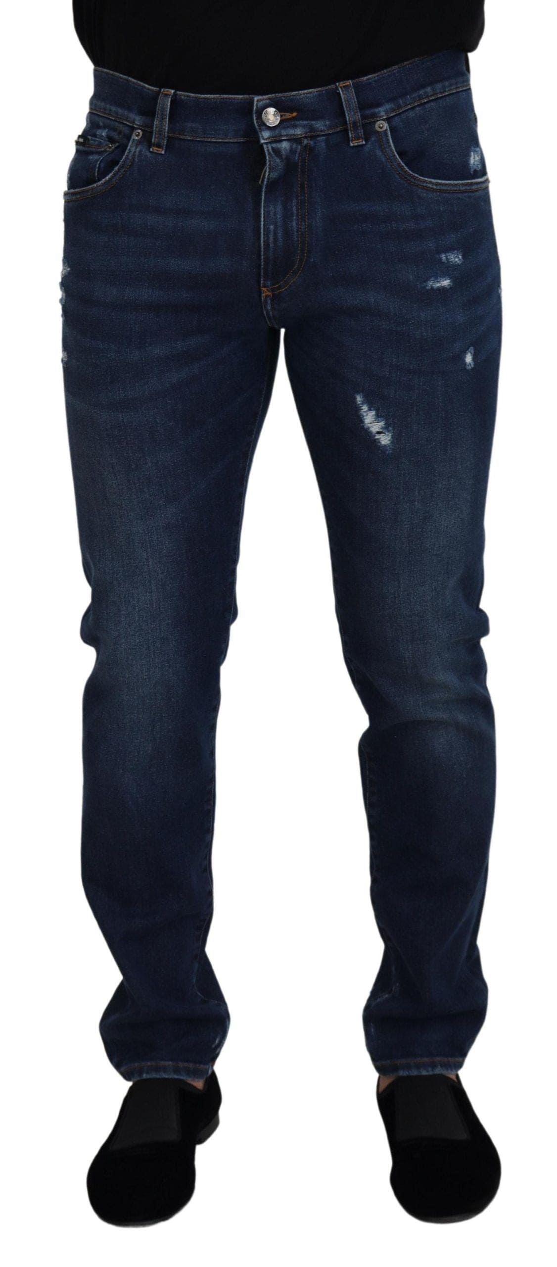 Dolce &amp; Gabbana Chic Slim Fit Sensation de denim italien