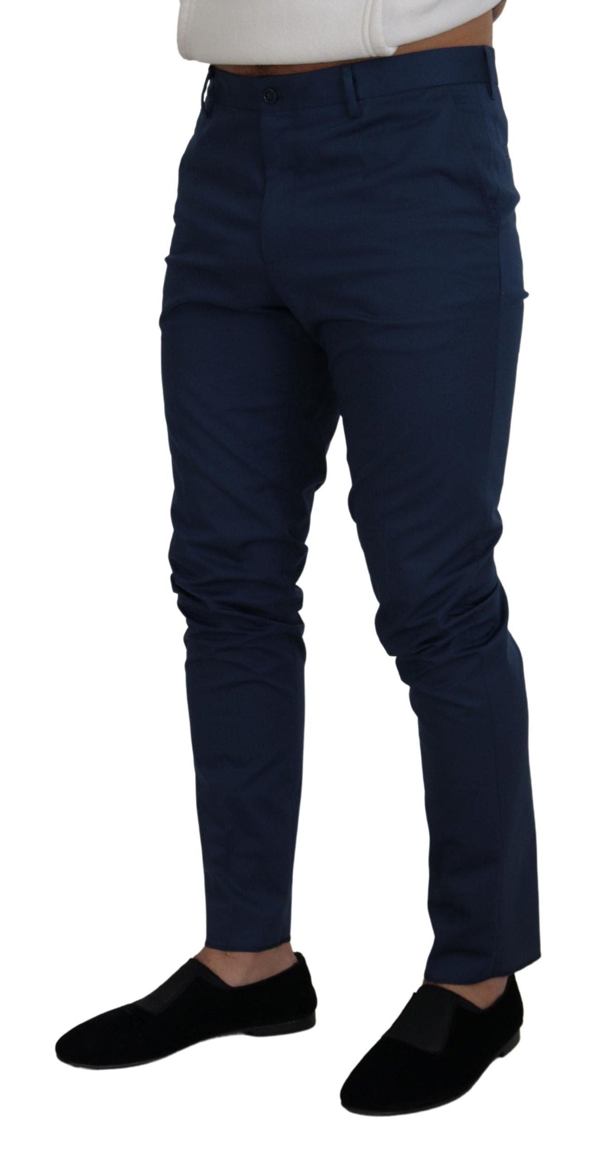 Pantalon chino slim élégant Dolce &amp; Gabbana en bleu