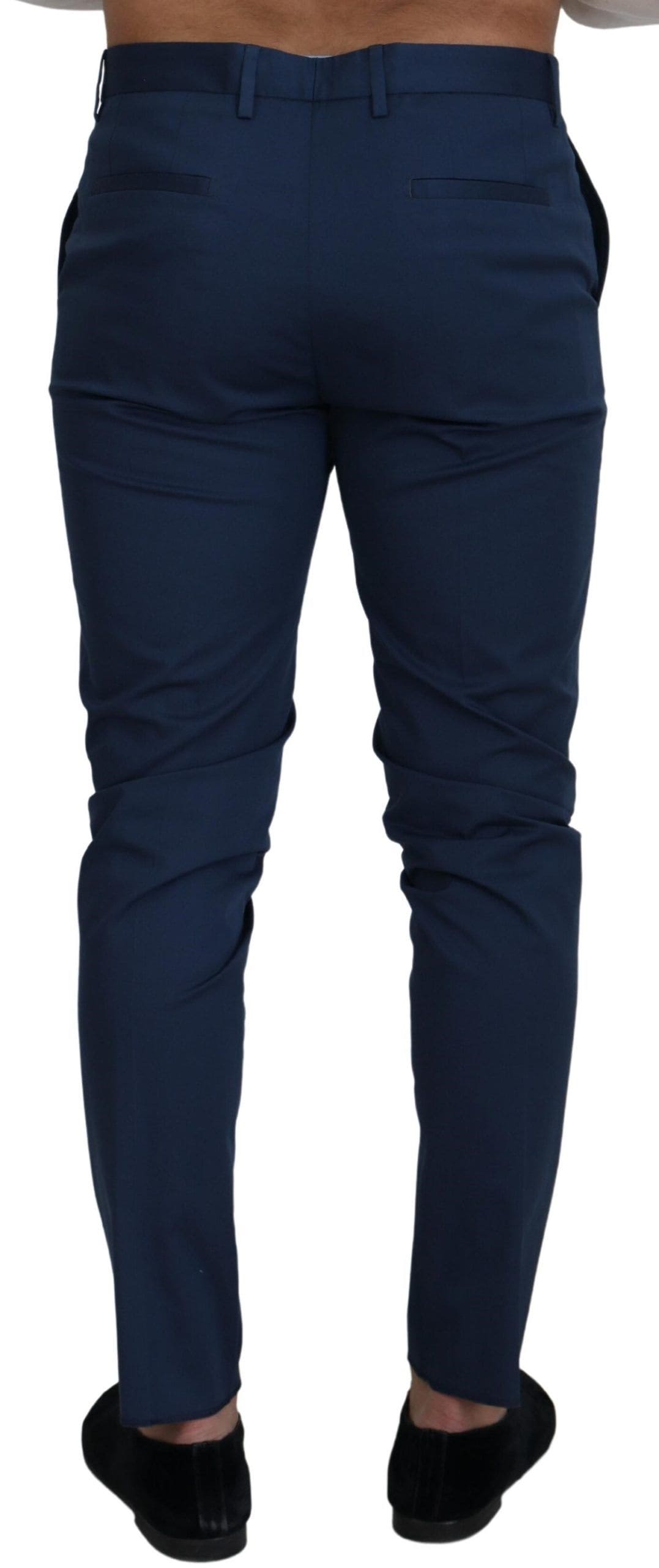 Pantalon chino slim élégant Dolce &amp; Gabbana en bleu