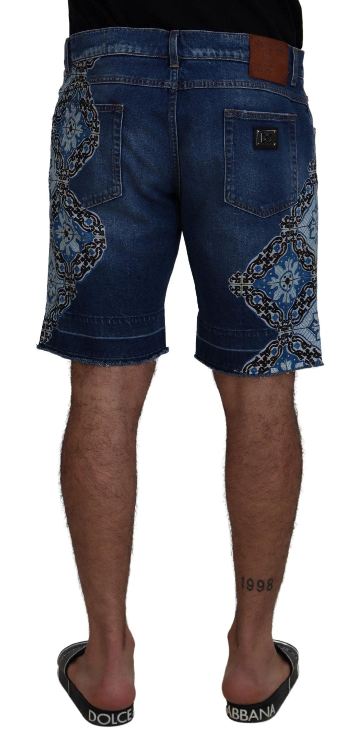 Shorts vaqueros ajustados y elegantes de Dolce &amp; Gabbana