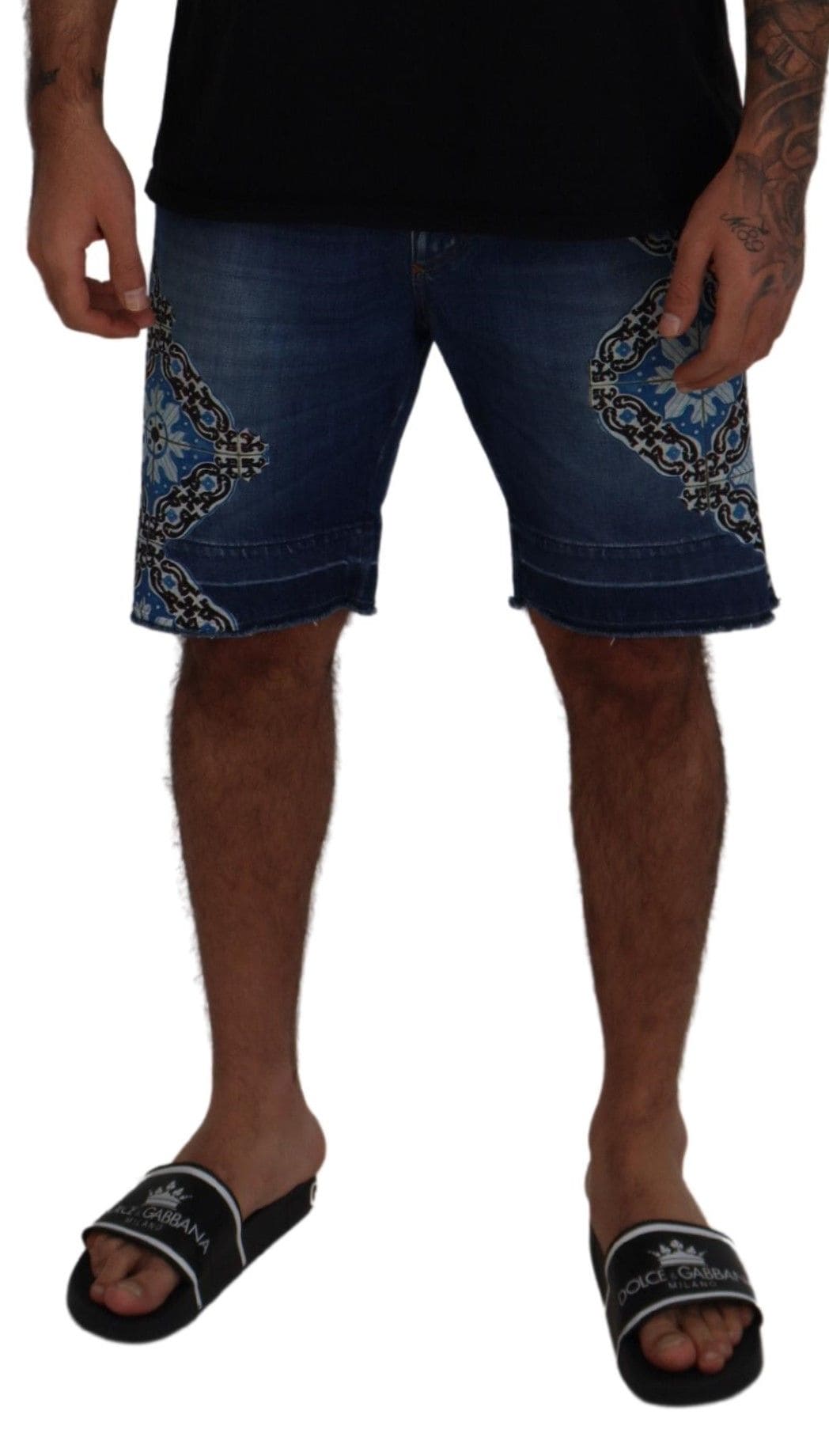 Shorts vaqueros ajustados y elegantes de Dolce &amp; Gabbana