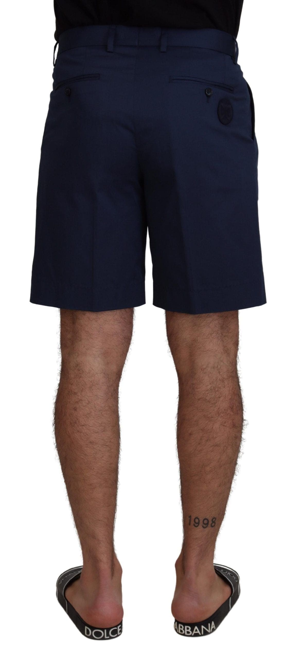 Short chino bleu élégant Dolce &amp; Gabbana – Coupe classique