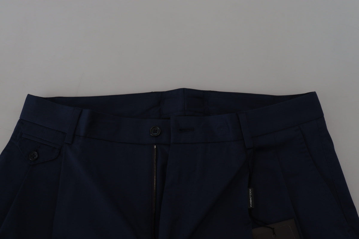 Short chino bleu élégant Dolce &amp; Gabbana – Coupe classique