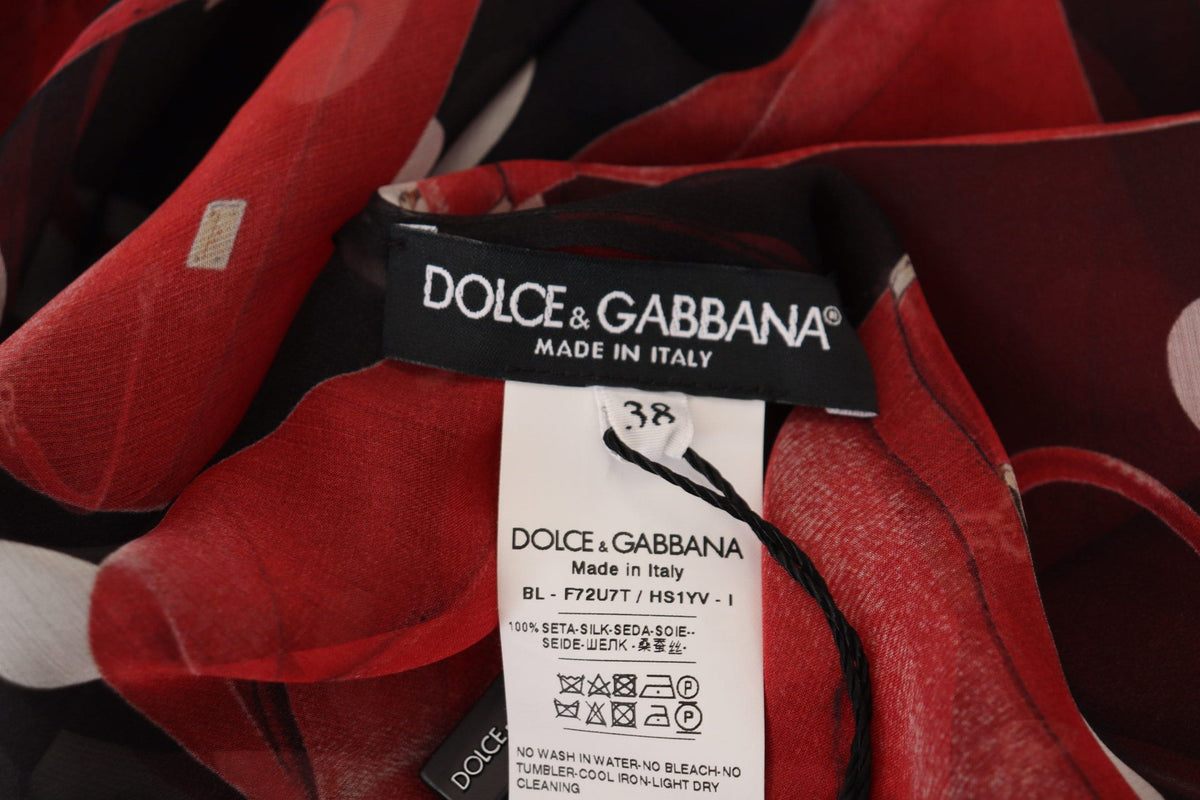 Chemisier en soie imprimé sicilien Dolce &amp; Gabbana - Luxueux et chic