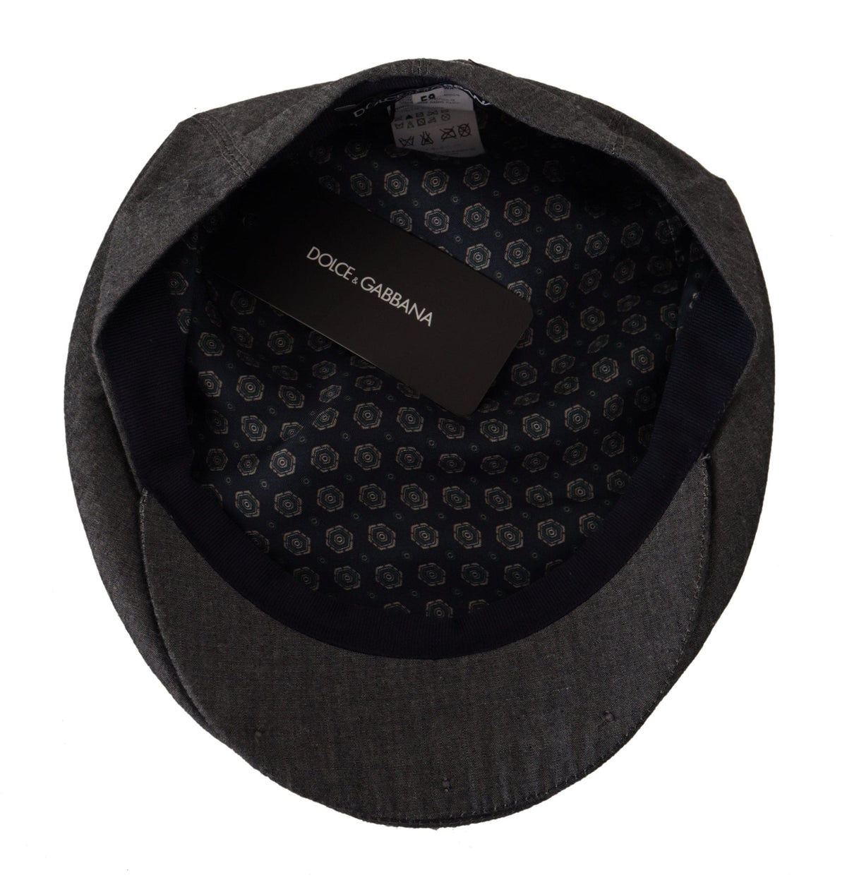 Dolce &amp; Gabbana Chapeau Gavroche Gris Élégant