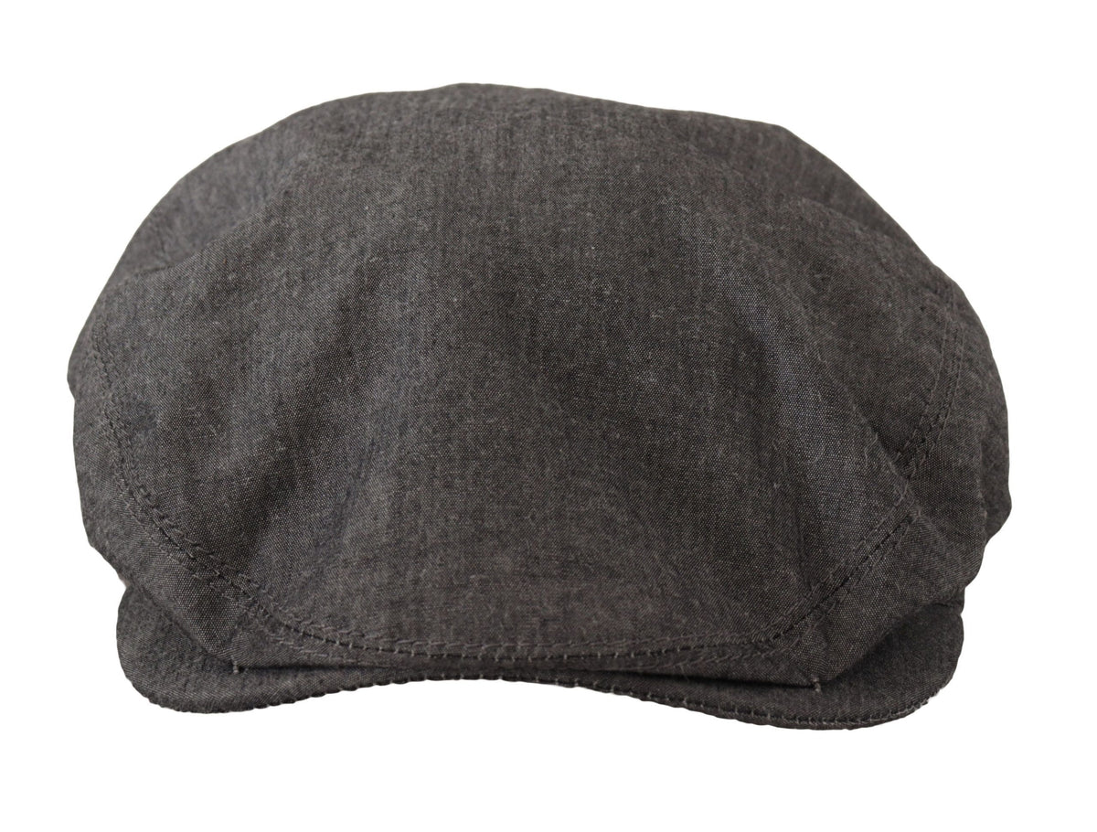 Dolce &amp; Gabbana Chapeau Gavroche Gris Élégant