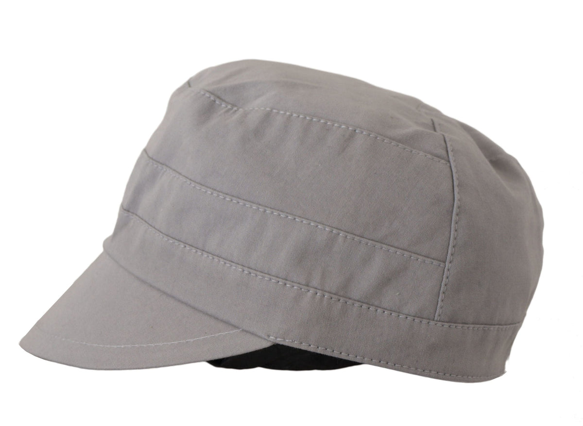 Gorra Newsboy elegante gris de Dolce &amp; Gabbana: accesorio clásico