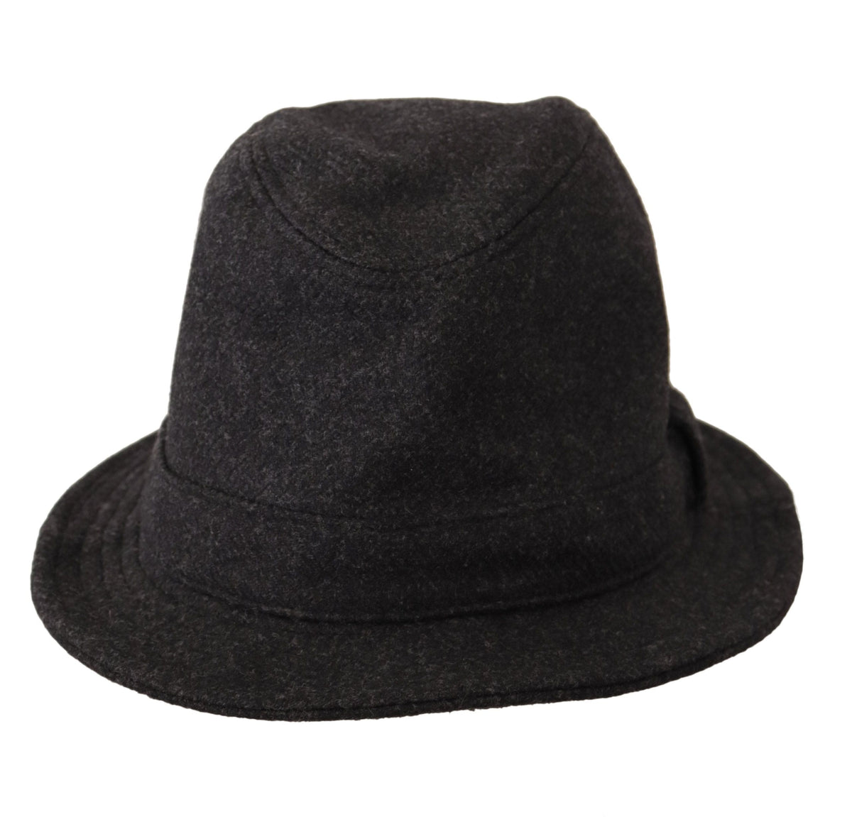 Elegante sombrero trilby gris de Dolce &amp; Gabbana en lana y cachemira