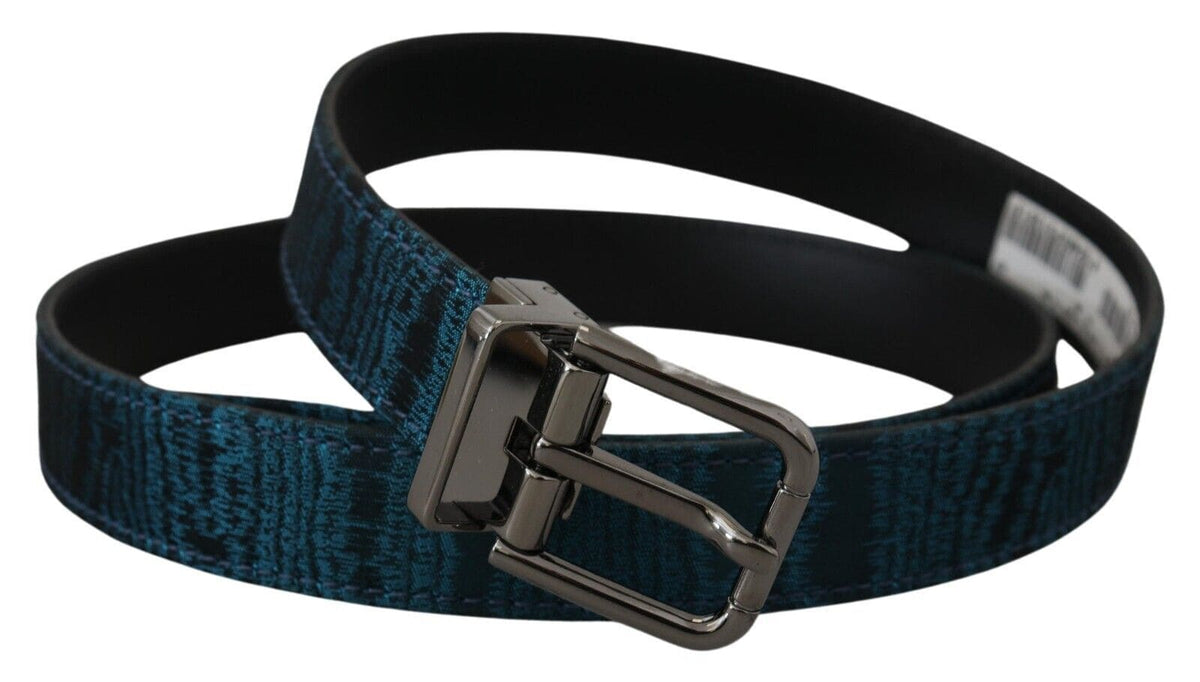 Ceinture élégante en jacquard bleu Dolce &amp; Gabbana