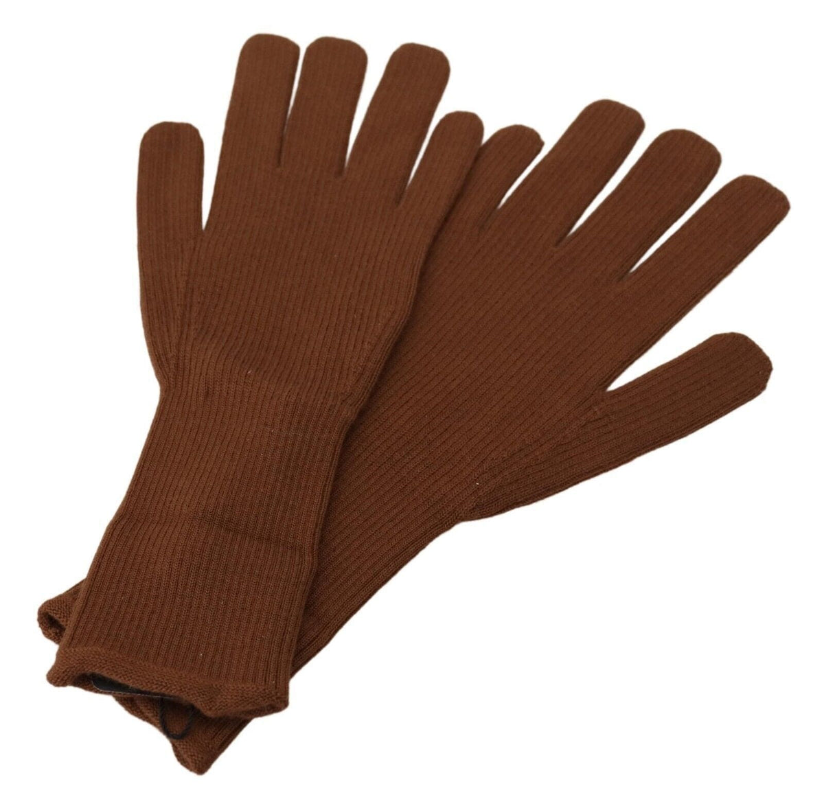 Gants d'hiver élégants en cachemire marron Dolce &amp; Gabbana