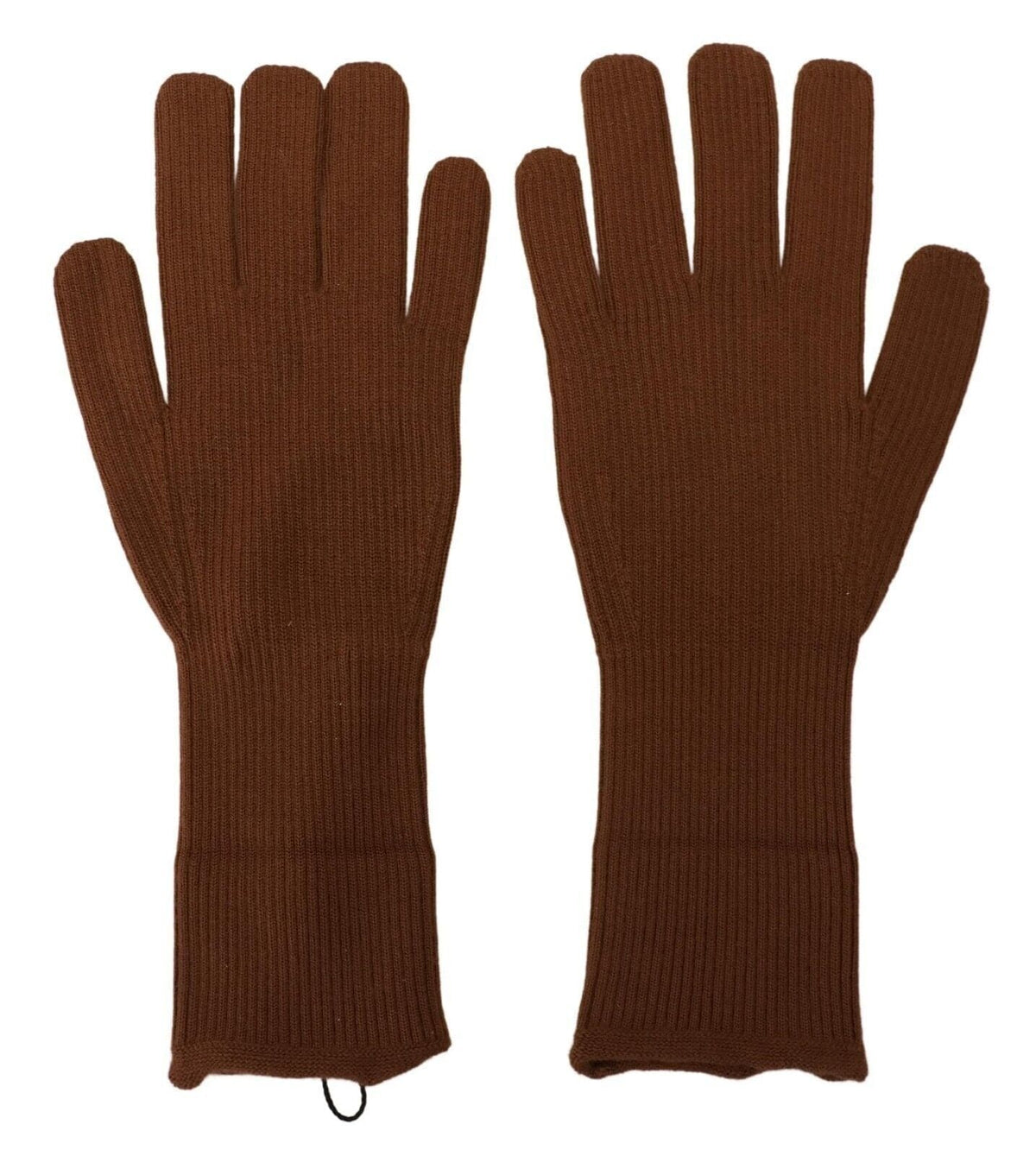 Gants d'hiver élégants en cachemire marron Dolce &amp; Gabbana