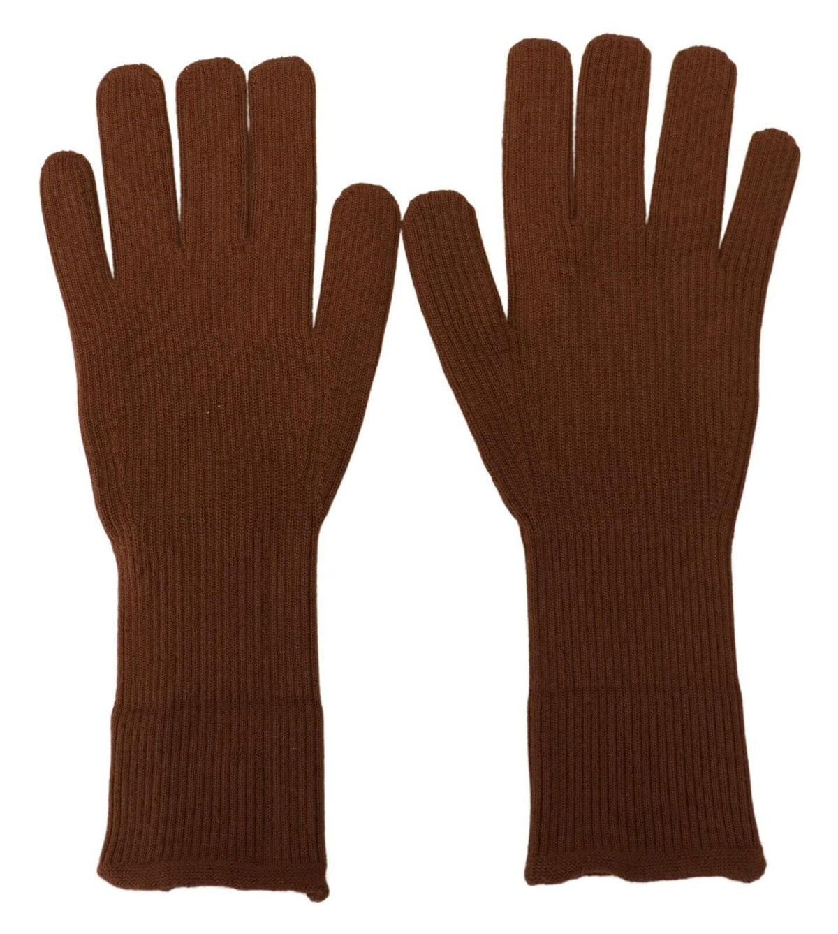 Gants d'hiver élégants en cachemire marron Dolce &amp; Gabbana