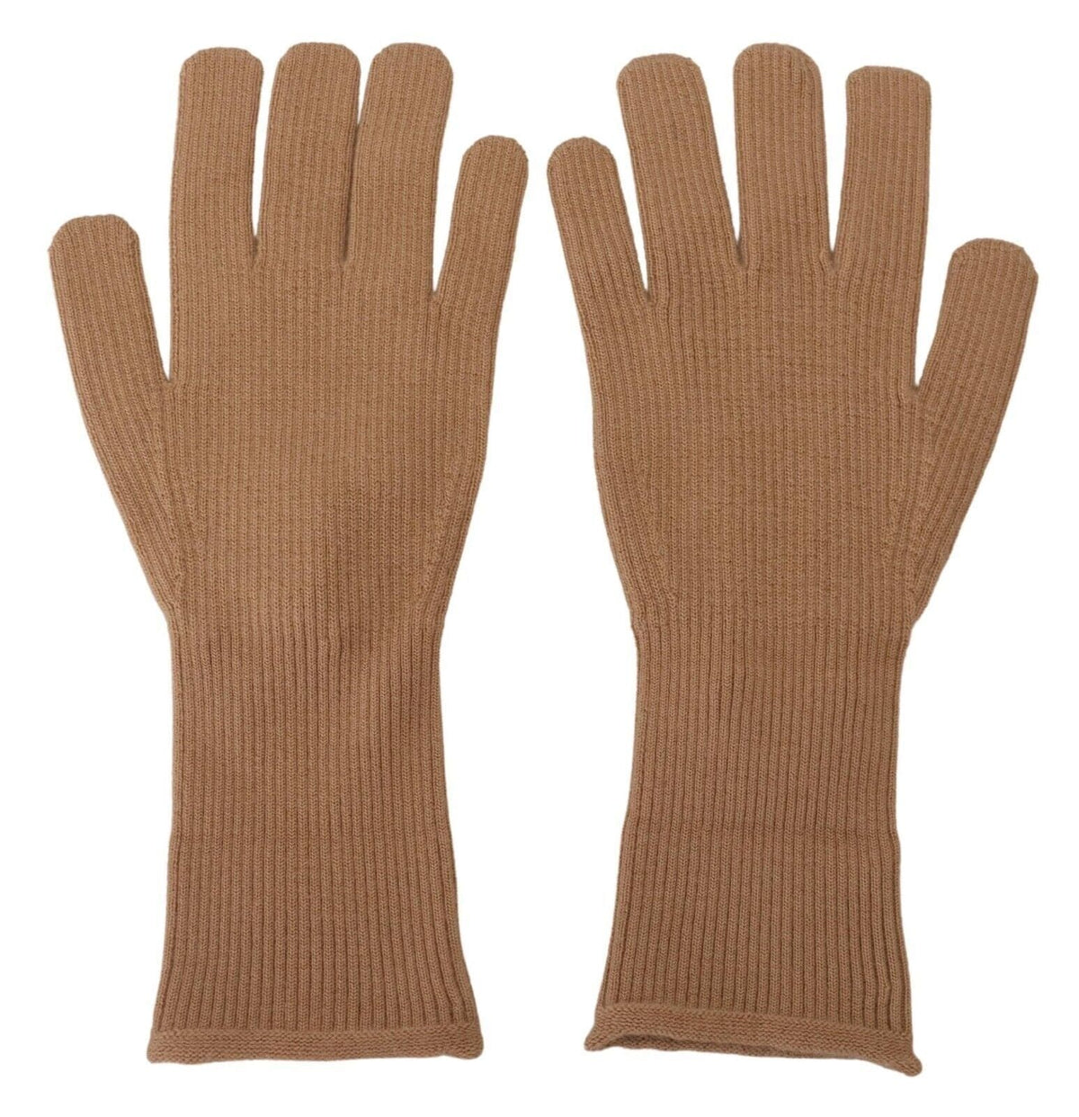 Gants d'hiver élégants en cachemire beige Dolce &amp; Gabbana