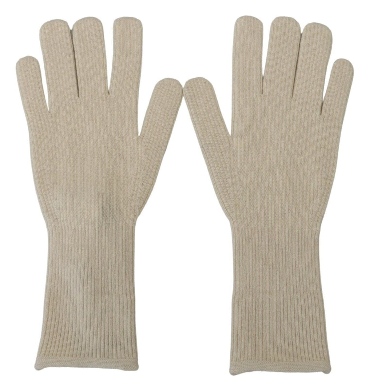 Guantes elegantes de cachemira blanca de Dolce &amp; Gabbana