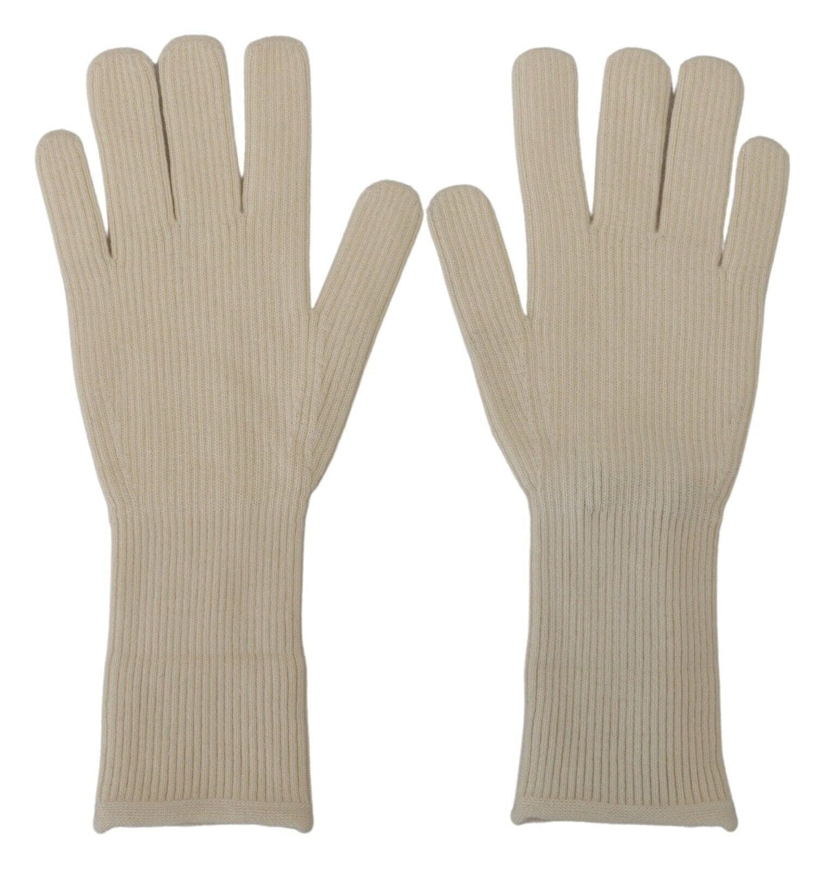 Gants élégants en cachemire blanc Dolce &amp; Gabbana