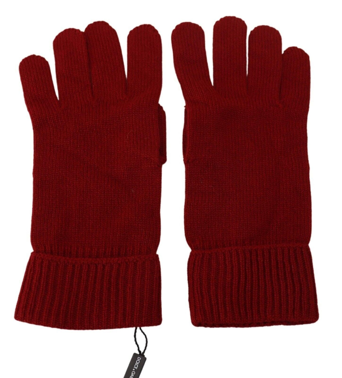 Guantes de invierno elegantes de cachemira roja de Dolce &amp; Gabbana