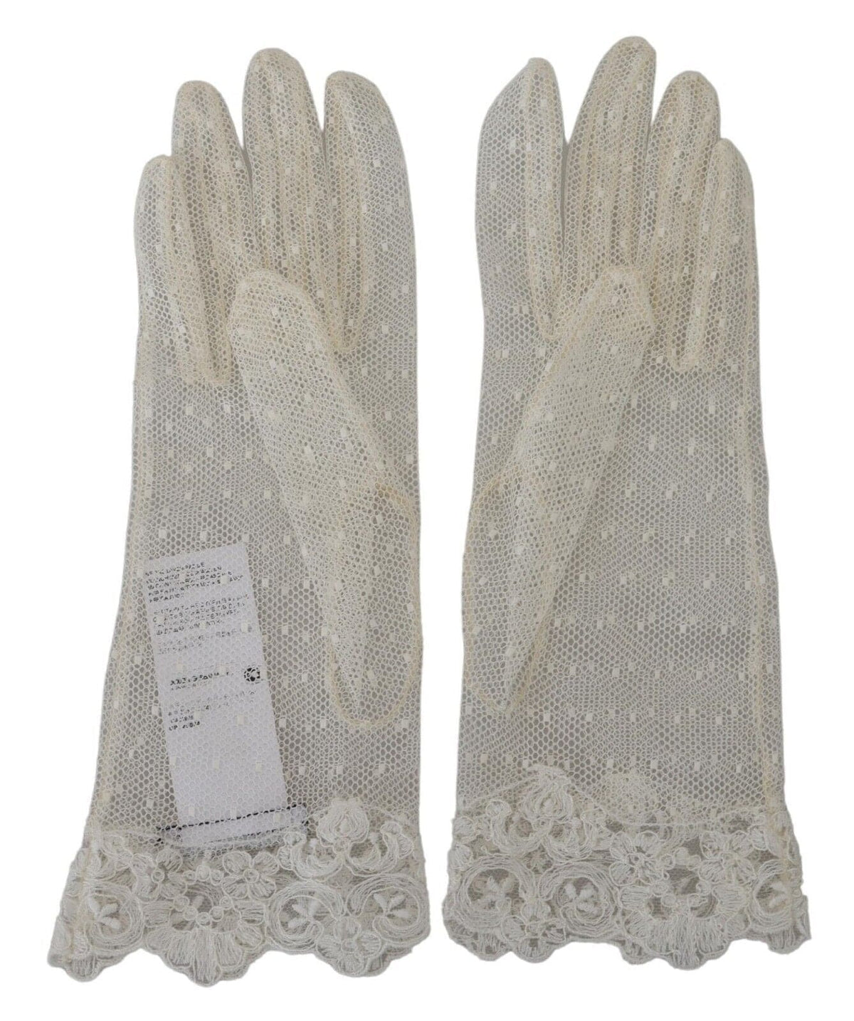 Gants blancs chics Dolce &amp; Gabbana à longueur de poignet