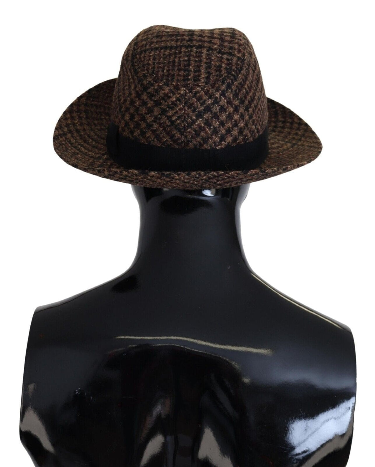 Elegante sombrero fedora marrón de Dolce &amp; Gabbana: accesorio elegante para el invierno