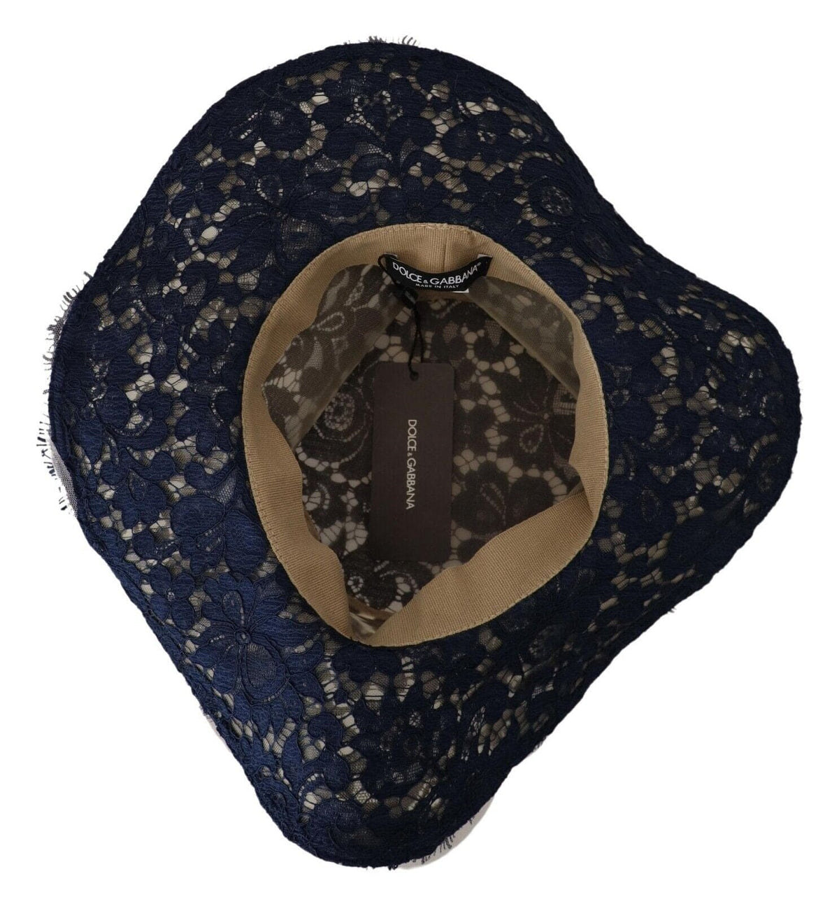 Dolce & Gabbana Elegant Wide Brim Blue Hat