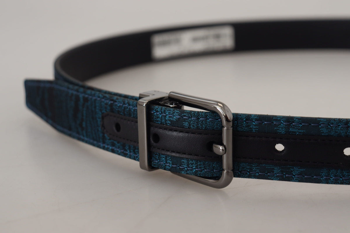 Ceinture élégante en jacquard bleu Dolce &amp; Gabbana