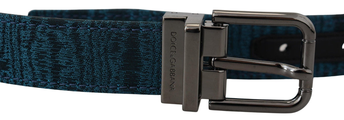 Ceinture élégante en jacquard bleu Dolce &amp; Gabbana