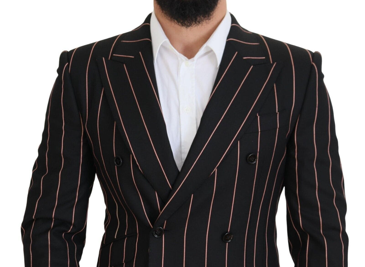 Blazer croisé slim fit élégant Dolce &amp; Gabbana noir