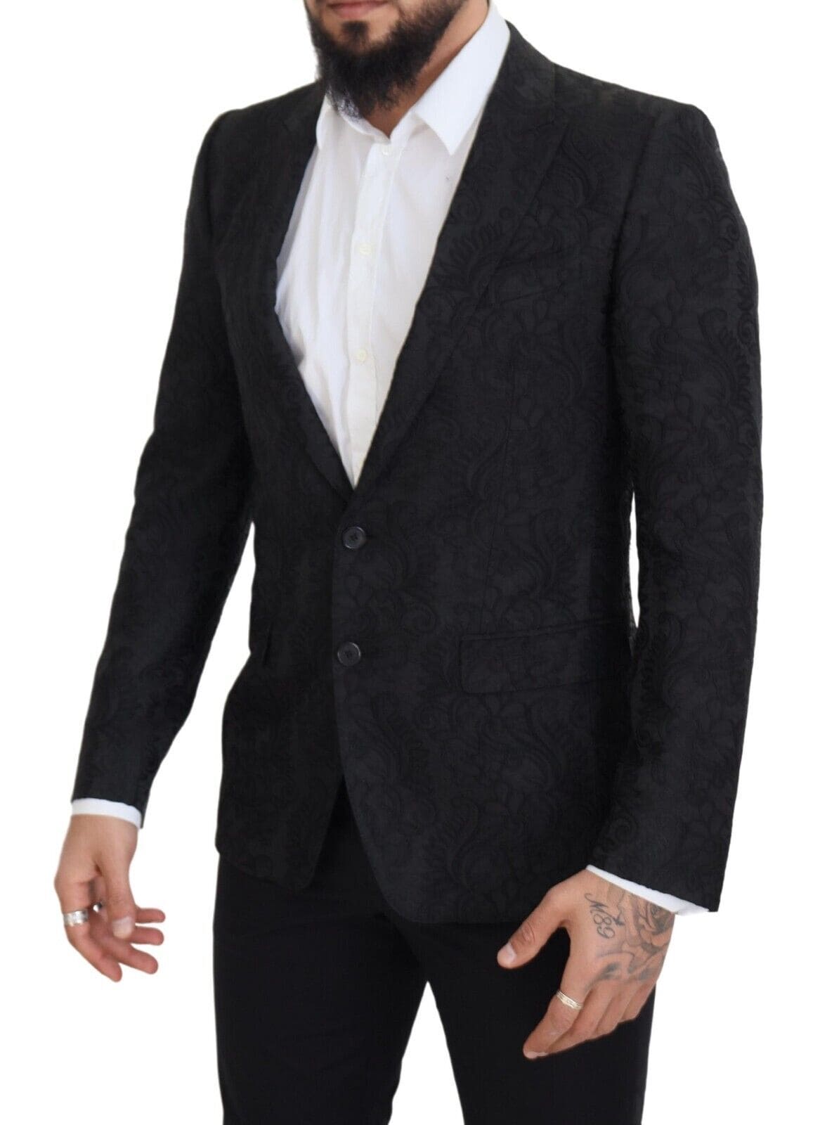 Blazer élégant à revers en pointe et coupe slim Dolce &amp; Gabbana