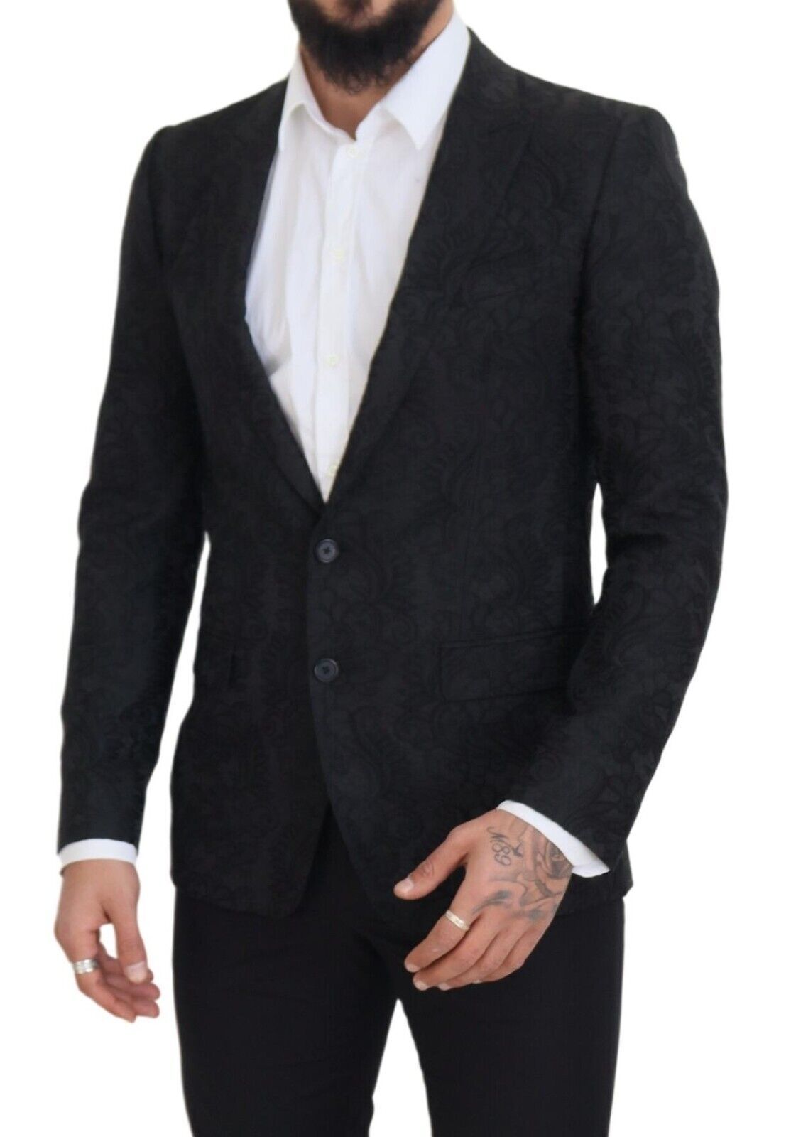 Blazer elegante de corte entallado con solapas de pico de Dolce &amp; Gabbana