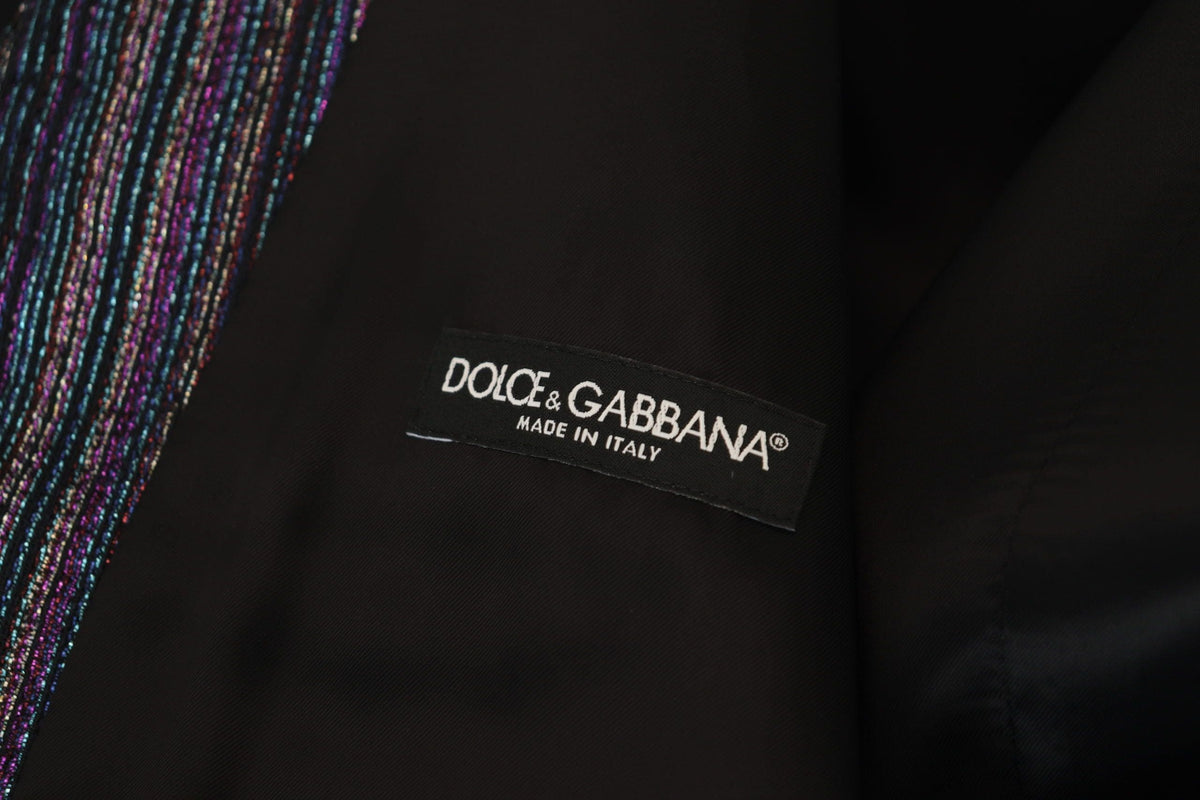 Gilet de soirée multicolore Dolce &amp; Gabbana en mélange de luxe