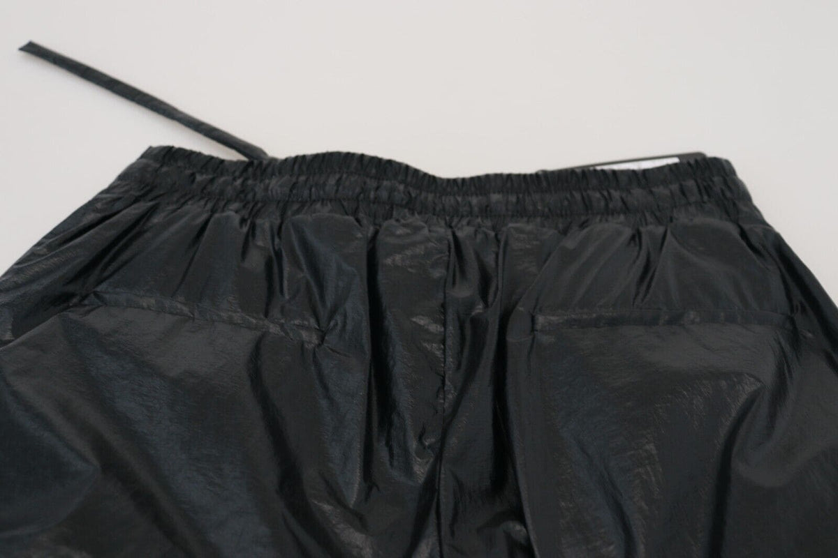 Pantalon de créateur noir élégant Dolce &amp; Gabbana