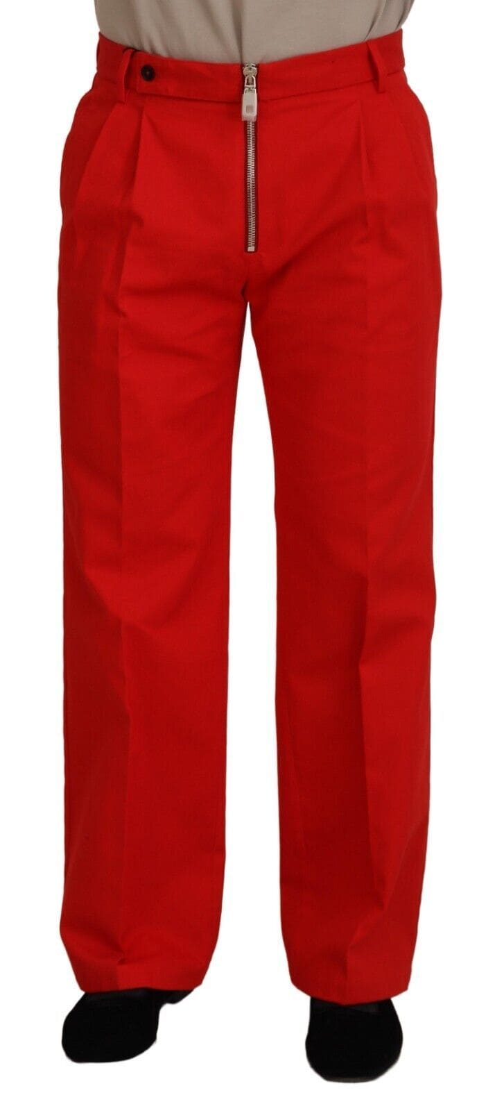 Pantalon en coton rouge Dolce &amp; Gabbana