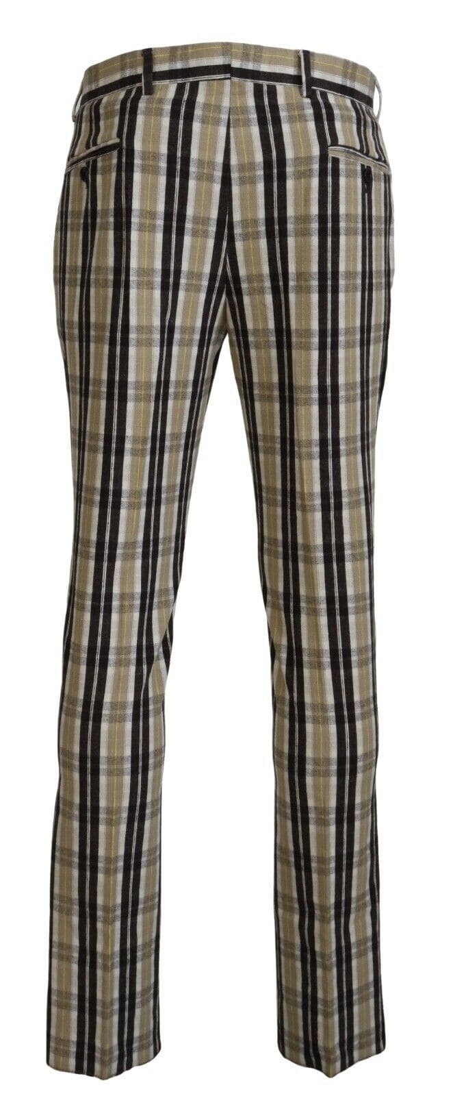 BENCIVENGA Pantalon chic en coton à carreaux multicolores