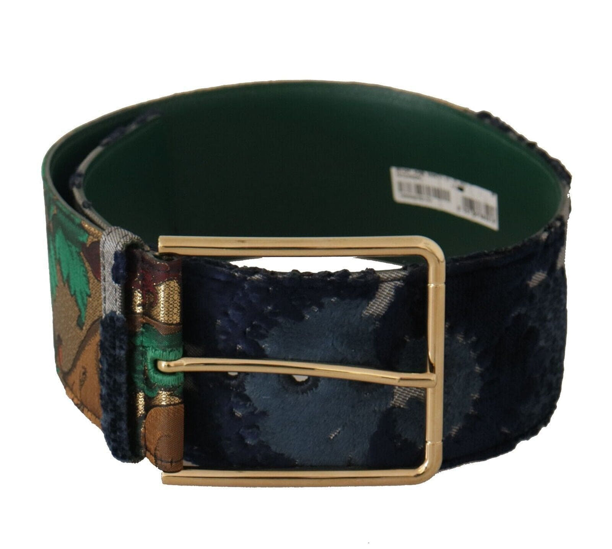 Ceinture élégante en cuir Dolce &amp; Gabbana avec boucle gravée