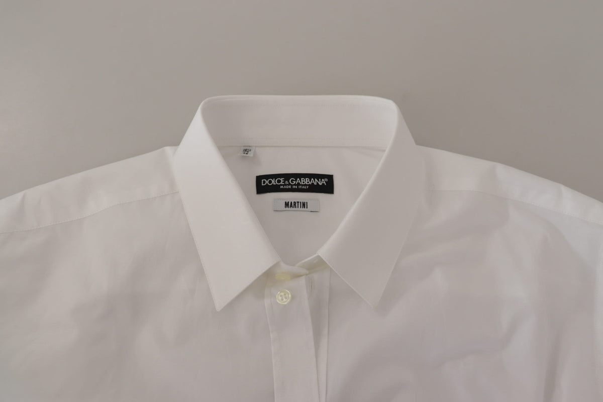 Chemise habillée blanche élégante coupe slim Dolce &amp; Gabbana Martini