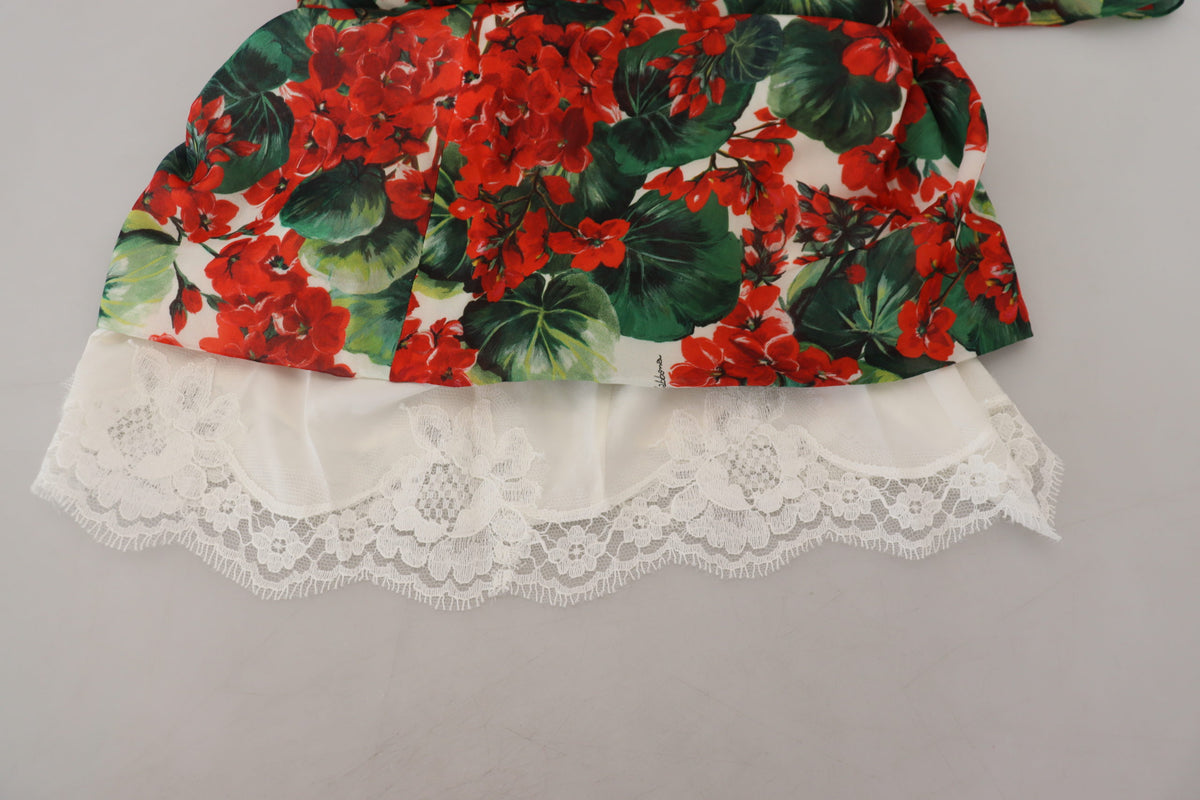 Robe fourreau à imprimé floral enchanteur Dolce &amp; Gabbana