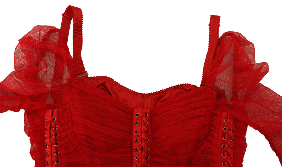 Robe fourreau moulante rouge élégante Dolce &amp; Gabbana