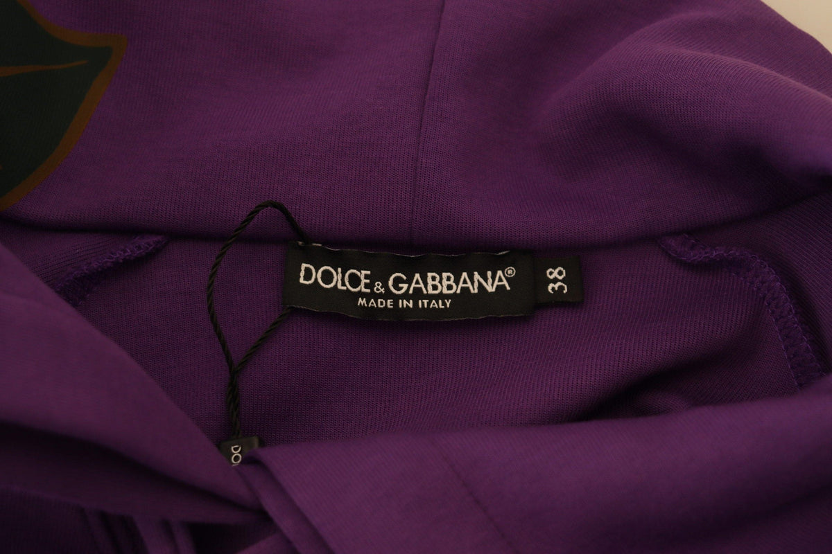 Pull élégant à fleurs violettes Dolce &amp; Gabbana