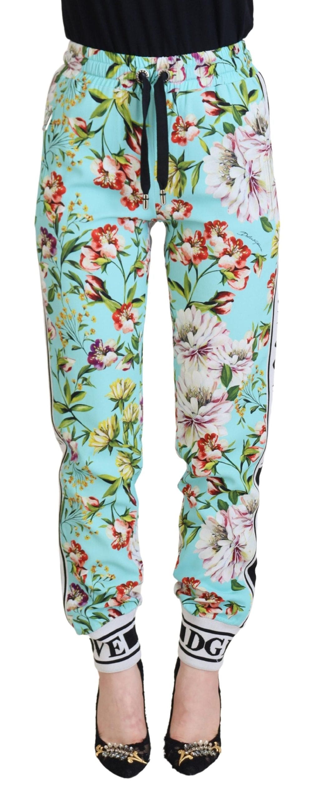 Pantalon élégant en viscose multicolore Dolce &amp; Gabbana