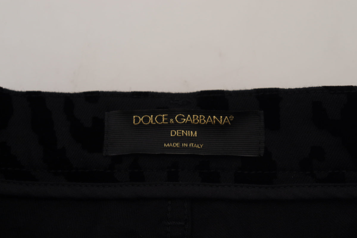 L'élégance du denim à imprimé léopard chic de Dolce &amp; Gabbana