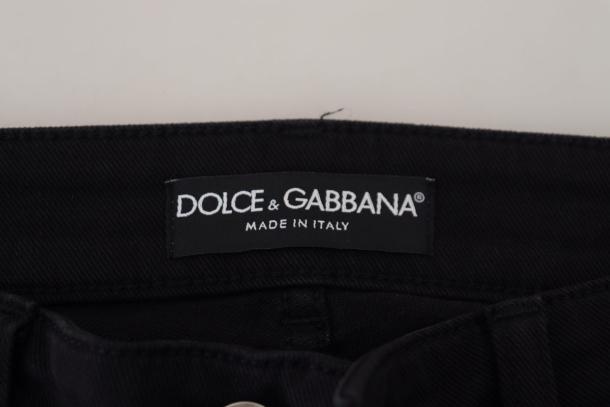 Pantalones vaqueros negros elegantes de Dolce &amp; Gabbana: elegancia atemporal