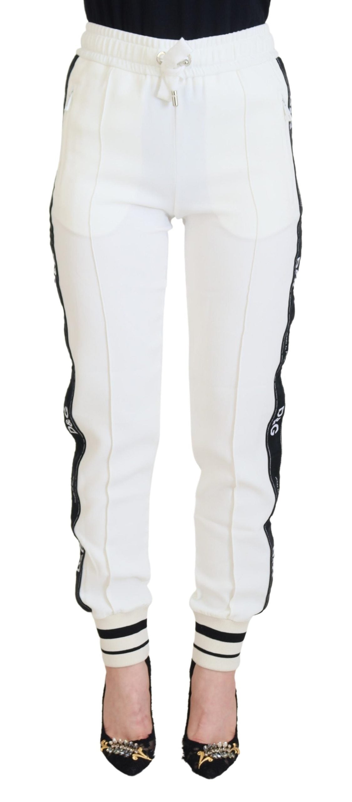 Pantalon de jogging blanc chic Dolce &amp; Gabbana pour un confort accru